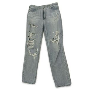 CLOSET SALE | AG The Phoebe Mid Rise Boyfriend Fit Distressed Jeans Size 27R
